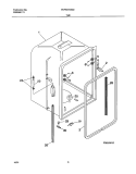 TUB Diagram and Parts List for FDP641RAS0  Frigidaire Dishwasher