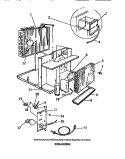 EVAPORATOR, CONDENSER Diagram and Parts List for AC15206J  Frigidaire Air Conditioner