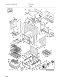 BODY Diagram and Parts List for FGDS3065KBA  Frigidaire Range