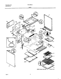 BODY Diagram and Parts List for FGF355CGSF  Frigidaire Range