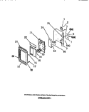 ELECTRICAL CONTROLS, PANEL, TRIM Diagram and Parts List for MVH1150C1  Frigidaire Microwave
