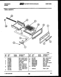 BROILER DRAWER PARTS Diagram and Parts List for GG32NW3  Frigidaire Range