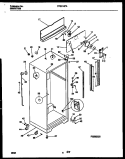 CABINET PARTS Diagram and Parts List for FPGC18TAL3  Frigidaire Refrigerator