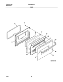 DOOR Diagram and Parts List for FGF326WGSJ  Frigidaire Range