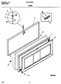 DOOR Diagram and Parts List for MFC23M4BW4  Frigidaire Freezer