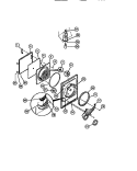 DOOR, FRONT PANEL, LINT FILTER Diagram and Parts List for DEISFL2  Frigidaire Dryer