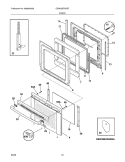 DOOR Diagram and Parts List for CEW30EF6GSF  Electrolux Range