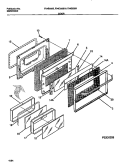 DOOR Diagram and Parts List for F04C352BTA  Frigidaire Range