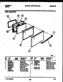 DOOR PARTS Diagram and Parts List for CE300SP2Y1  Frigidaire Range