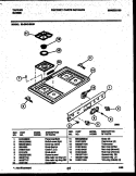 COOKTOP PARTS Diagram and Parts List for 32-2642-08-01  Tappan Range