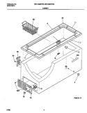 CABINET Diagram and Parts List for MFC20M4FW2  Frigidaire Freezer
