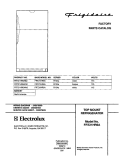 COVER Diagram and Parts List for FRT21HR6AB2  Frigidaire Refrigerator