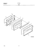 DOOR Diagram and Parts List for TGF336CHSE  Tappan Range