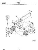 MOTOR Diagram and Parts List for FDG8971EW1  Frigidaire Dryer