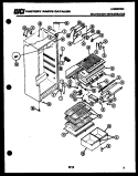 CABINET PARTS Diagram and Parts List for TPK160ZN0D  Kelvinator Refrigerator