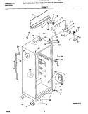 CABINET Diagram and Parts List for MRT15CSEW5  Uni Refrigerator