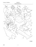 MOTOR/BLOWER/BELT Diagram and Parts List for FLGB8200FS2  Frigidaire Washer Dryer Combo