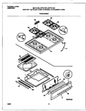 TOP / DRAWER Diagram and Parts List for MLF311SGDC  Frigidaire Range