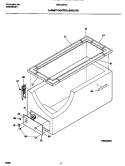 CABINET / CONTROL / SHELVES Diagram and Parts List for MFC09S1CW0  Uni Freezer