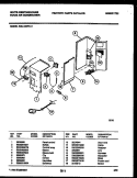 ELECTRICAL PARTS Diagram and Parts List for WAL126P1A1  Frigidaire Air Conditioner