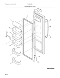 REFRIGERATOR DOOR Diagram and Parts List for PLHS239ZDBH  Frigidaire Refrigerator