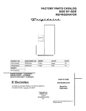 COVER Diagram and Parts List for FRS23X3AW0  Frigidaire Refrigerator