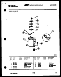 COMPRESSOR Diagram and Parts List for MH310F1QB  Kelvinator Air Conditioner