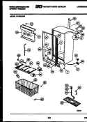 CABINET PARTS Diagram and Parts List for FU199LRW3  Frigidaire Freezer