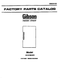 COVER Diagram and Parts List for GFU21M9AW4  Gibson Freezer