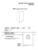 COVER Diagram and Parts List for FFU14F3AW0  Frigidaire Freezer