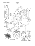 BODY Diagram and Parts List for GLEFZ384HCD  Frigidaire Range