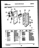 CONTROL PANEL Diagram and Parts List for 73-3951-00-03  Tappan Range