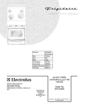 COVER Diagram and Parts List for BFES368ES6  Frigidaire Wall Oven