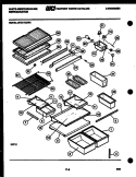 SHELVES AND SUPPORTS Diagram and Parts List for RT217JCH2  Frigidaire Refrigerator