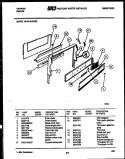 BACKGUARD Diagram and Parts List for 30-2139-00-06  Tappan Range