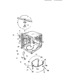 INNER TUB COMPONENTS Diagram and Parts List for DWU4005W2  Kelvinator Dishwasher