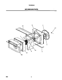 AIR HANDLING PARTS Diagram and Parts List for FAS185J2A1  Frigidaire Air Conditioner