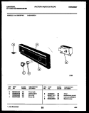 CONSOLE AND CONTROL PARTS Diagram and Parts List for DB100PW1  Frigidaire Dishwasher