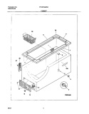 CABINET Diagram and Parts List for FFC07G4AW2  Frigidaire Freezer