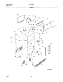 CABINET Diagram and Parts List for FRT22INLHD5  Frigidaire Refrigerator