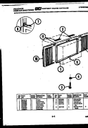WINDOW MOUNTING PARTS Diagram and Parts List for A07LH8E1  Frigidaire Air Conditioner