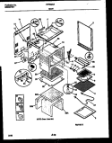 BODY PARTS Diagram and Parts List for FEF352CATA  Frigidaire Range