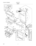CABINET Diagram and Parts List for E32AR75JPS1  Electrolux Refrigerator