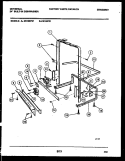 POWER DRY AND MOTOR PARTS Diagram and Parts List for DB100PW1  Frigidaire Dishwasher