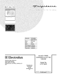 COVER Diagram and Parts List for CFEF322ES1  Frigidaire Range