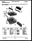 RACKS AND TRAYS Diagram and Parts List for DW7800AWW1  Frigidaire Dishwasher