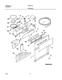 DISPENSER Diagram and Parts List for GLRS237ZAW4  Frigidaire Refrigerator