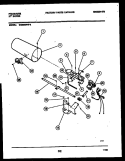 BURNER, IGNITER AND VALVE Diagram and Parts List for DG8800PW2  Frigidaire Dryer