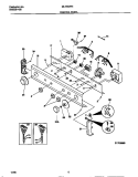 CONTROL PANEL Diagram and Parts List for MLXE62REW2  Frigidaire Washer Dryer Combo