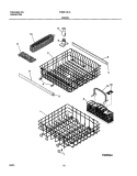 RACKS Diagram and Parts List for FDB2110LCS0  Frigidaire Dishwasher